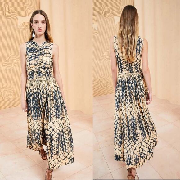 Ulla Johnson Sascha dress Fossil Print midi long - Picture 1 of 6